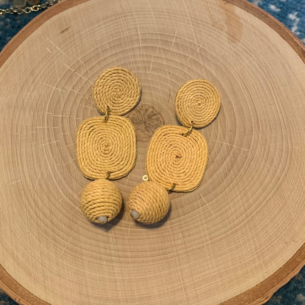 Noonday Collection Royal Raffia Earrings